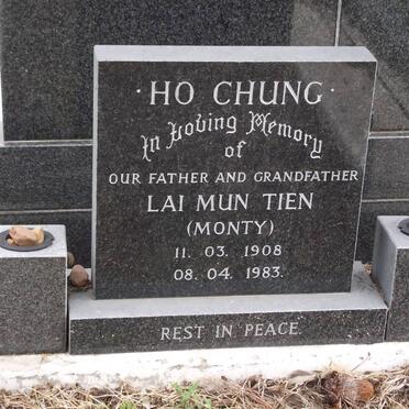 HO CHUNG Lai Mun Tien 1908-1983