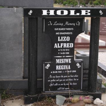 HOLE Lizo Alfred 1913-1996 :: HOLE Misiwe Regina 1934-2006