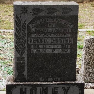 HONEY Hendrik Christian 1893-1962