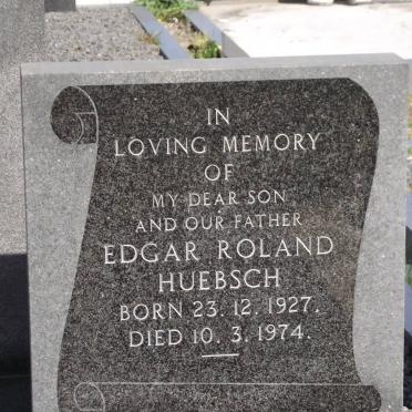 HUEBSCH Edgar Roland 1927-1974