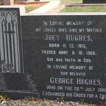 HUGHES Joey 1913-1968 &amp; George -1980