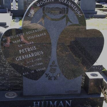 HUMAN Petrus Gerhardus 1931-1986