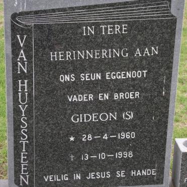 HUYSSTEEN Gideon, van 1960-1998
