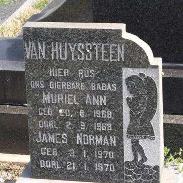 HUYSSTEEN Murial Ann, van 1968-1968 :: HUYSSTEEN James Norman, van 1970-1970