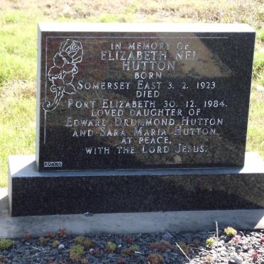HUTTON Elizabeth Nel 1923-1984