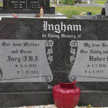 INGHAM Robert 1898-1975 &amp; J.M.J. 1899-1982