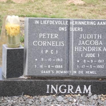 INGRAM Peter Cornelis 1913-1988 &amp; Judith Jacoba Hendrika 1917-1992