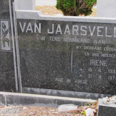 JAARSVELDT Irene, van 1933-1975