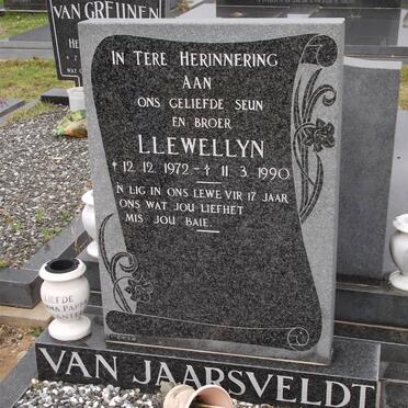 JAARSVELDT Llewellyn, van 1972-1990