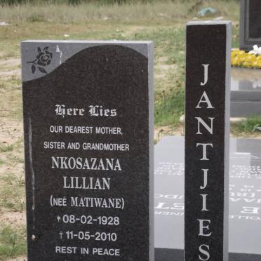 JANTJIES Nkosazana nee MATIWANE 1928-2010