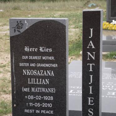 JANTJIES Nkosazana nee MATIWANE 1928-2010