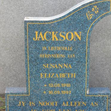 JACKSON Susanna Elizabeth 1918-1997
