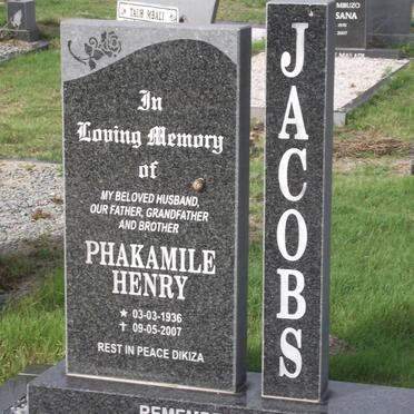 JACOBS Phakamile Henry 1936-2007
