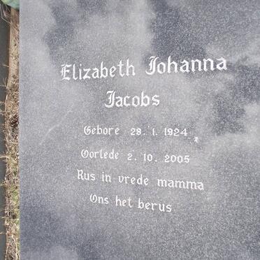 JACOBS Gert 1954-1986 :: JACOBS Elizabeth Johanna 1924-2005