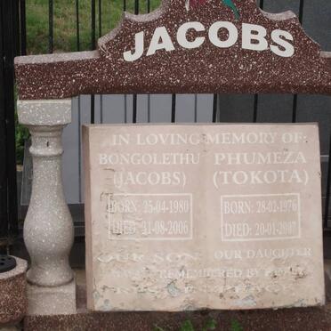 JACOBS Bongolethu 1980-2006 :: TOKOTA Phumeza 1976-2007