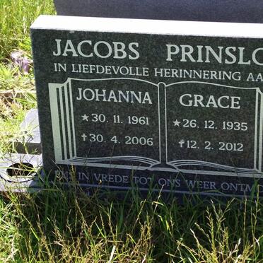 JACOBS Johanna Katrina 1961-2006 :: PRINSLOO Grace E. 1935-2012