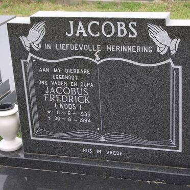 JACOBS Jacobus Frederick 1935-1994