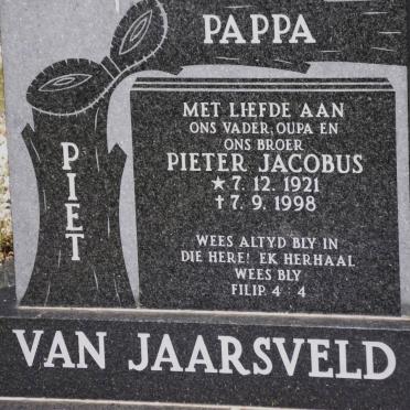 JAARSVELD Pieter Jacobus, van 1921-1998