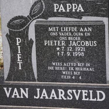JAARSVELD Pieter Jacobus, van 1921-1998
