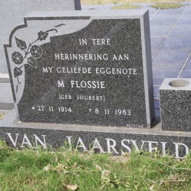 JAARSVELDT M., van nee JOUBERT 1914-1983