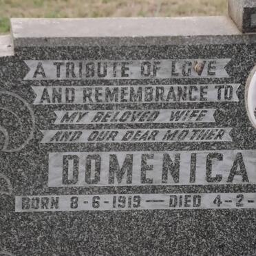 JENKERSON Domenica 1919-1961 &amp; Albert George 1920-1985