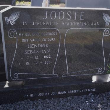 JOOSTE Hendrik Sebastian 1922-1985