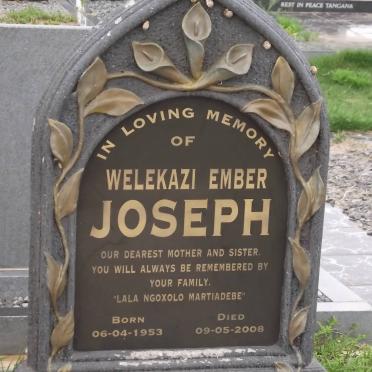 JOSEPH Welekazi Ember 1953-2008