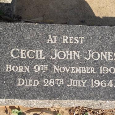 JONES Cecil John 1905-1964