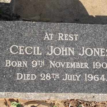 JONES Cecil John 1905-1964
