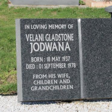 JODWANA Velani Gladstone 1937-1978