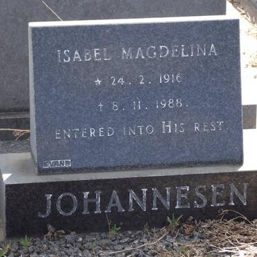 JOHANNESEN Isabel Magdelina 1916-1988