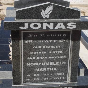 JONAS Nompumelelo Martha 1924-2011