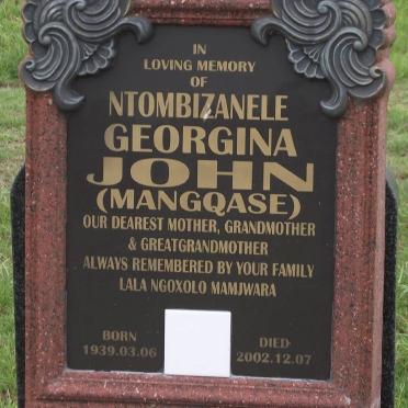 JOHN Ntombizanele Georgina nee MANGQASE 1939-2002