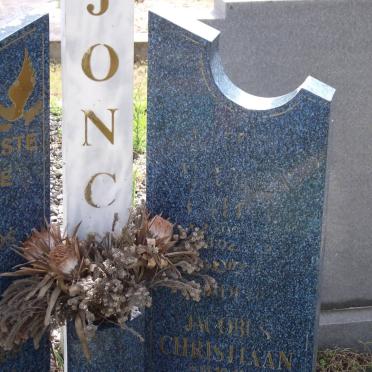 JONCK Jacobus Christiaan 1955-1996