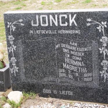 JONCK Hermina Magrietha 1896-1969
