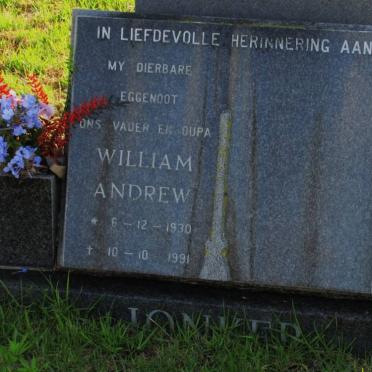 JONKER William Andrew 1930-1991