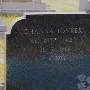 JONKER Johanna nee KITCHING 1943-1971