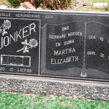 JONKER Willem Daniel 1902-1971 &amp; Martha Elizabeth 1900-1979