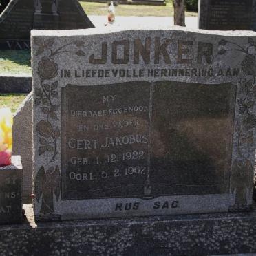 JONKER Gert Jakobus 1922-1967
