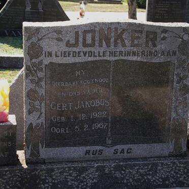JONKER Gert Jakobus 1922-1967