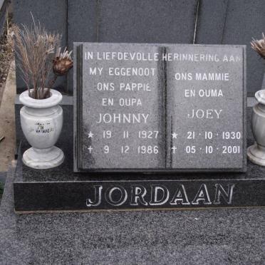 JORDAAN Johnny 1927-1986 &amp; Joey 1930-2001