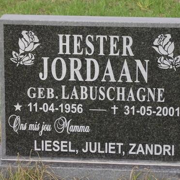 JORDAAN Hester nee LABUSCHAGNE 1956-2001