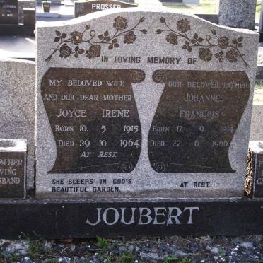 JOUBERT Johannes Francois 1914-1966 &amp; Joyce Irene 1915-1964