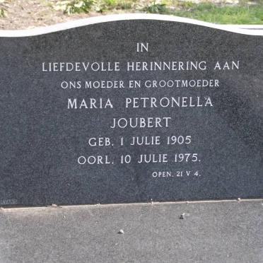 JOUBERT Maria Petronella 1905-1975