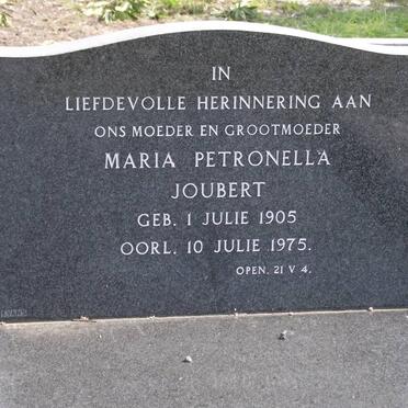 JOUBERT Maria Petronella 1905-1975