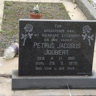 JOUBERT Petrus Jacobus 1916-1970