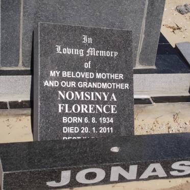 JONAS Nomsinya Florence 1934-2011