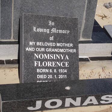 JONAS Nomsinya Florence 1934-2011