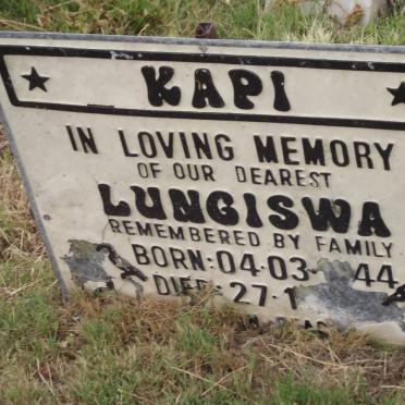 KAPI Lungiswa 1944-1998