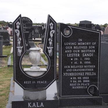KALA Lester Sandi 1961-1996 :: KALA Ntombizonke Philda 1933-2008
